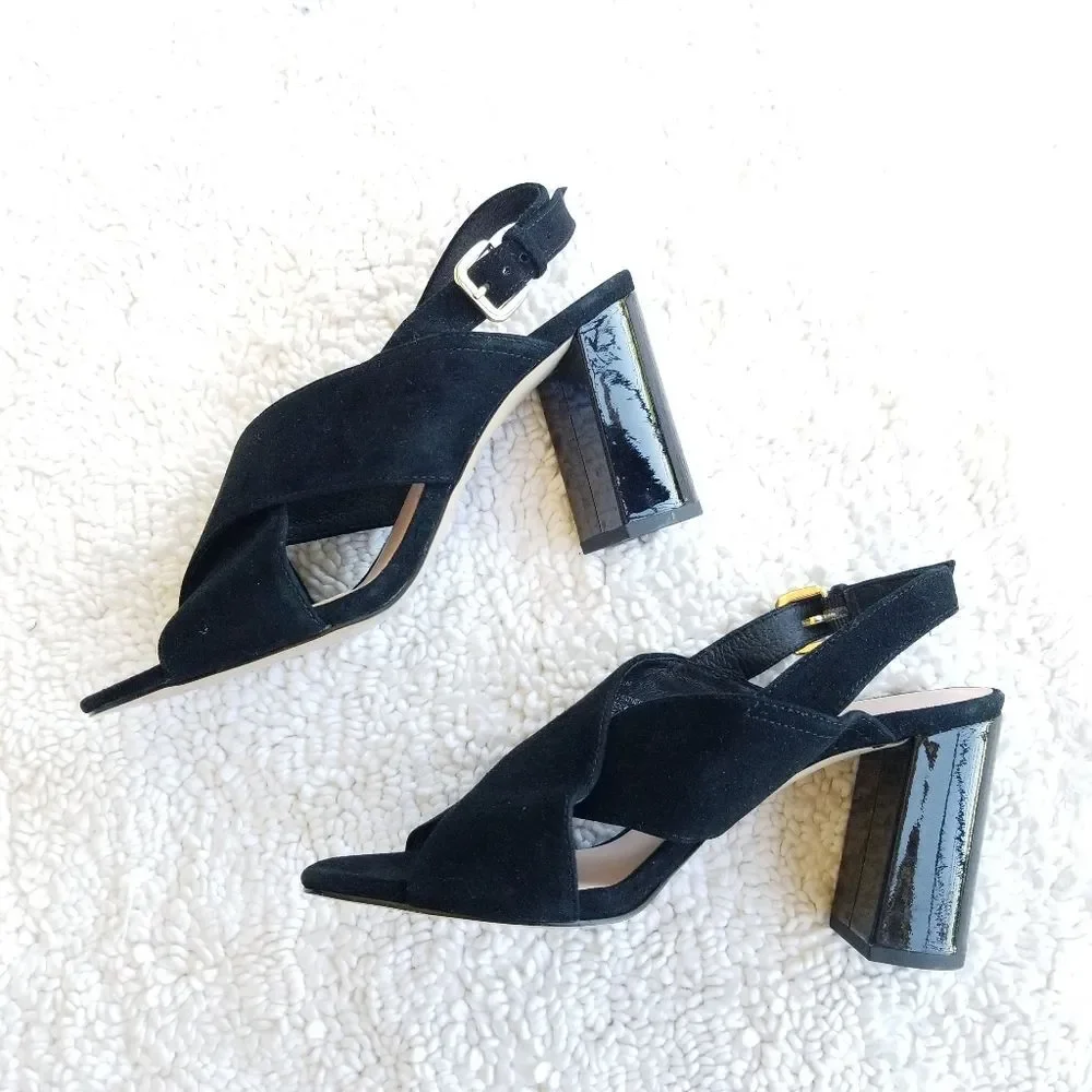 🍒NWOB🍒 KATE SPADE CLASSIC SUEDE SANDAL HEELS
